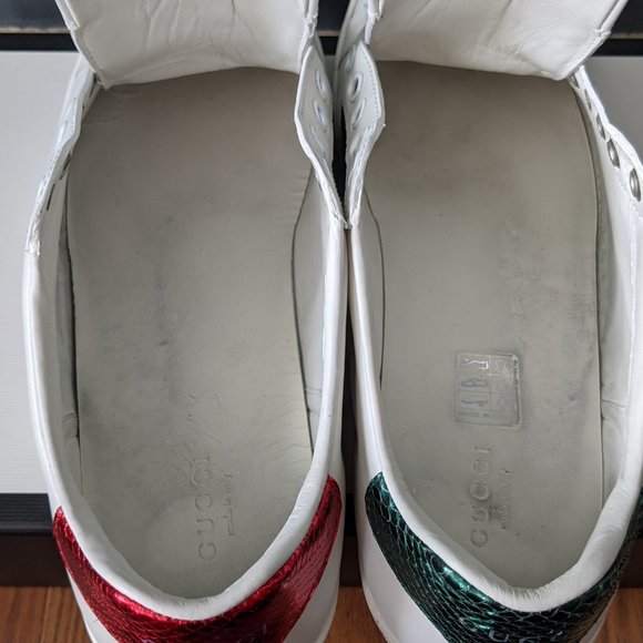 GUCCI Ace Embroidered Bee Sneakers 39 - Picture 7 of 8